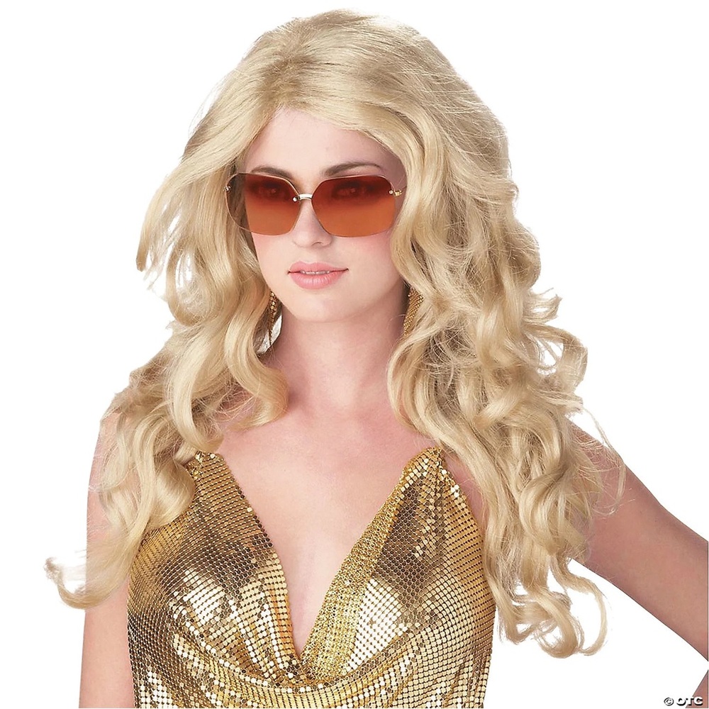 California Costume Collection Blonde Wig ‘SEXY SUPER MODEL’ Blonde Hair Wig NIB
